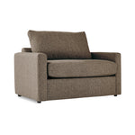 Harper Twin Sofa Bed with Memory Foam Mattress - Brown