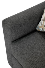 Harper Twin Sofa Bed with Memory Foam Mattress - Charcoal