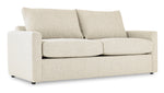 Harper Queen Sofa Bed with Innerspring Mattress - Cream
