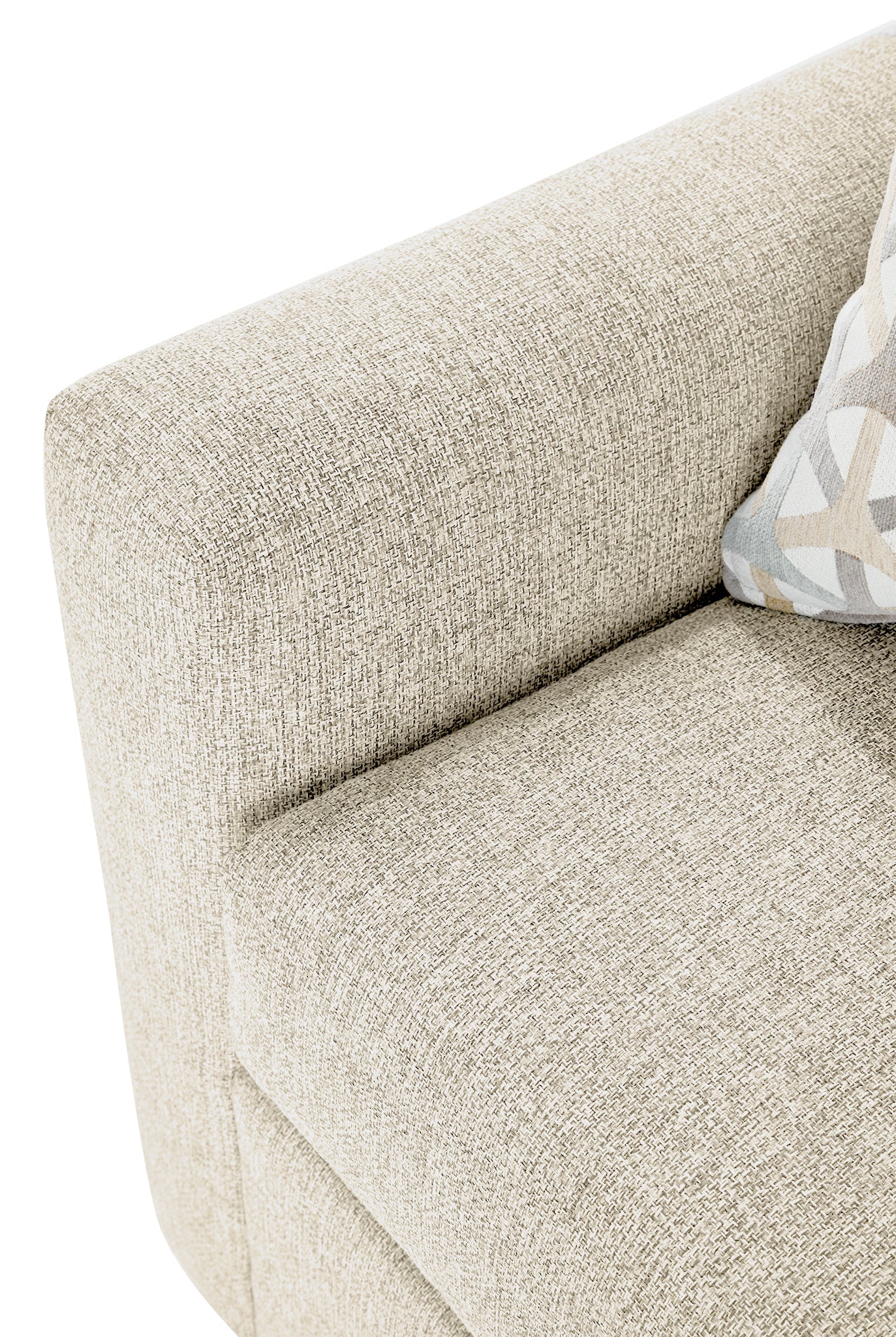 Harper Twin Sofa Bed with Memory Foam Mattress - Cream