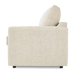 Harper Twin Sofa Bed with Memory Foam Mattress - Cream