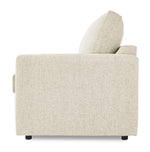 Harper Twin Sofa Bed with Memory Foam Mattress - Cream