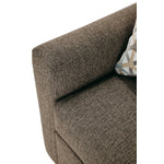 Harper Twin Sofa Bed with Memory Foam Mattress - Brown