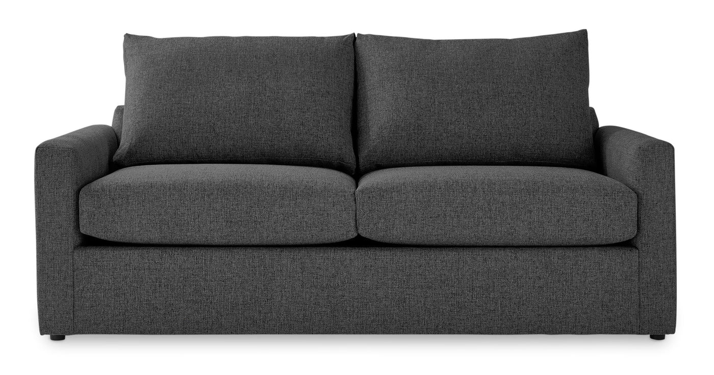Harper Queen Sofa Bed with Memory Foam Mattress - Charcoal