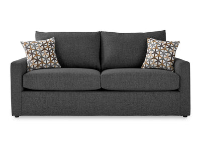 Harper Queen Sofa Bed with Memory Foam Mattress - Charcoal