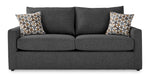 Harper Queen Sofa Bed with Memory Foam Mattress - Charcoal