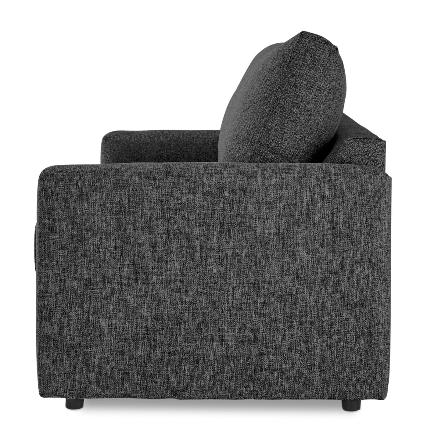 Harper Queen Sofa Bed with Memory Foam Mattress - Charcoal