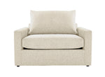 Harper Twin Sofa Bed with Memory Foam Mattress - Cream