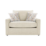 Harper Twin Sofa Bed with Memory Foam Mattress - Cream