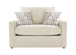 Harper Twin Sofa Bed with Memory Foam Mattress - Cream