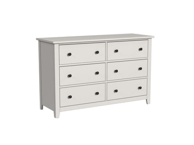 Lodge 6 Drawer Dresser - Cream