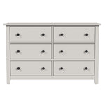 Lodge 6 Drawer Dresser - Cream