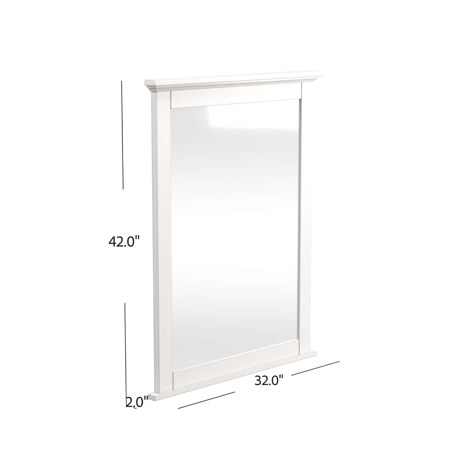 Lodge Mirror - Cream