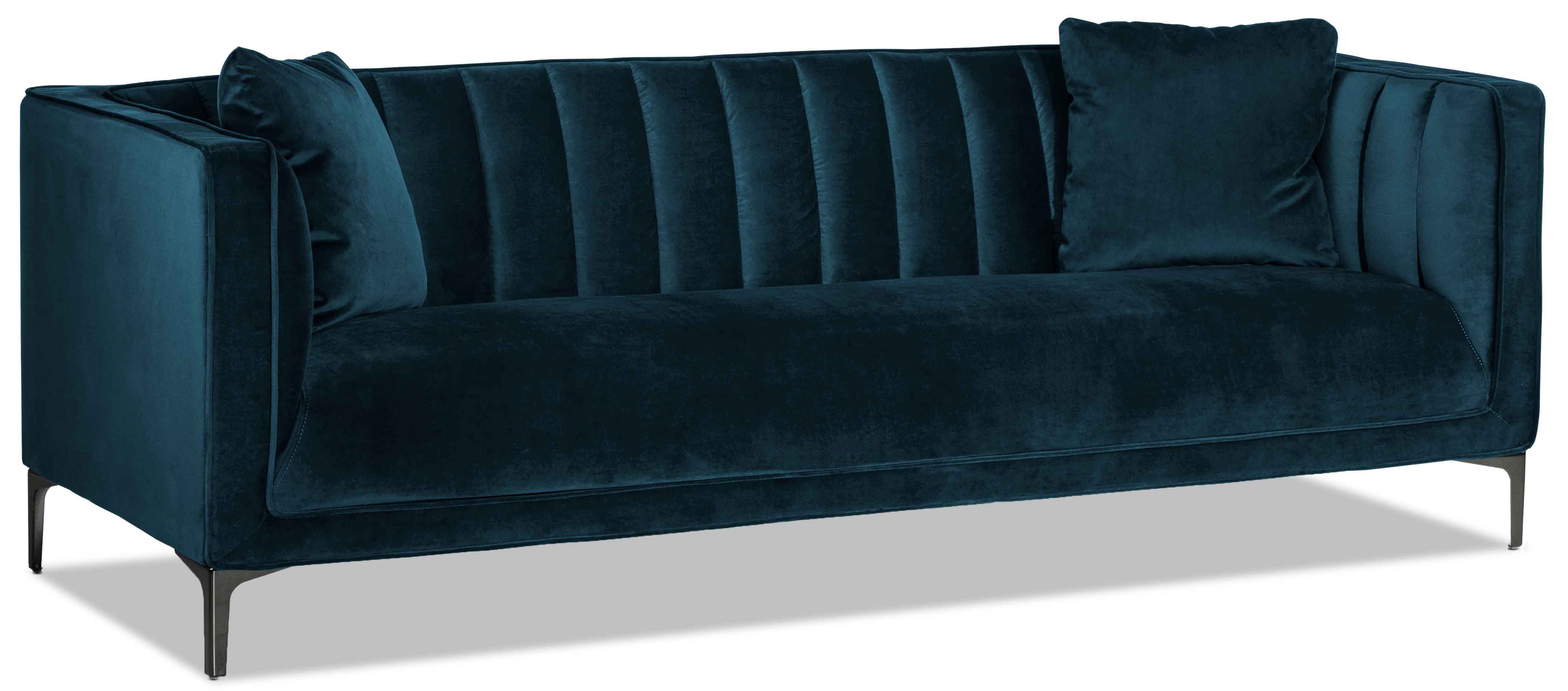 Celina Sofa, Loveseat and Chair Set - Blue