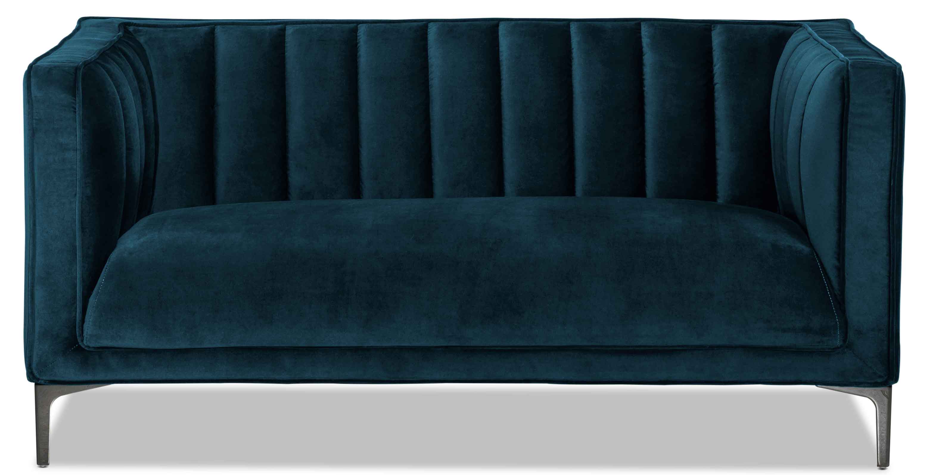 Celina Sofa and Loveseat Set - Blue