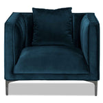 Celina Sofa, Loveseat and Chair Set - Blue