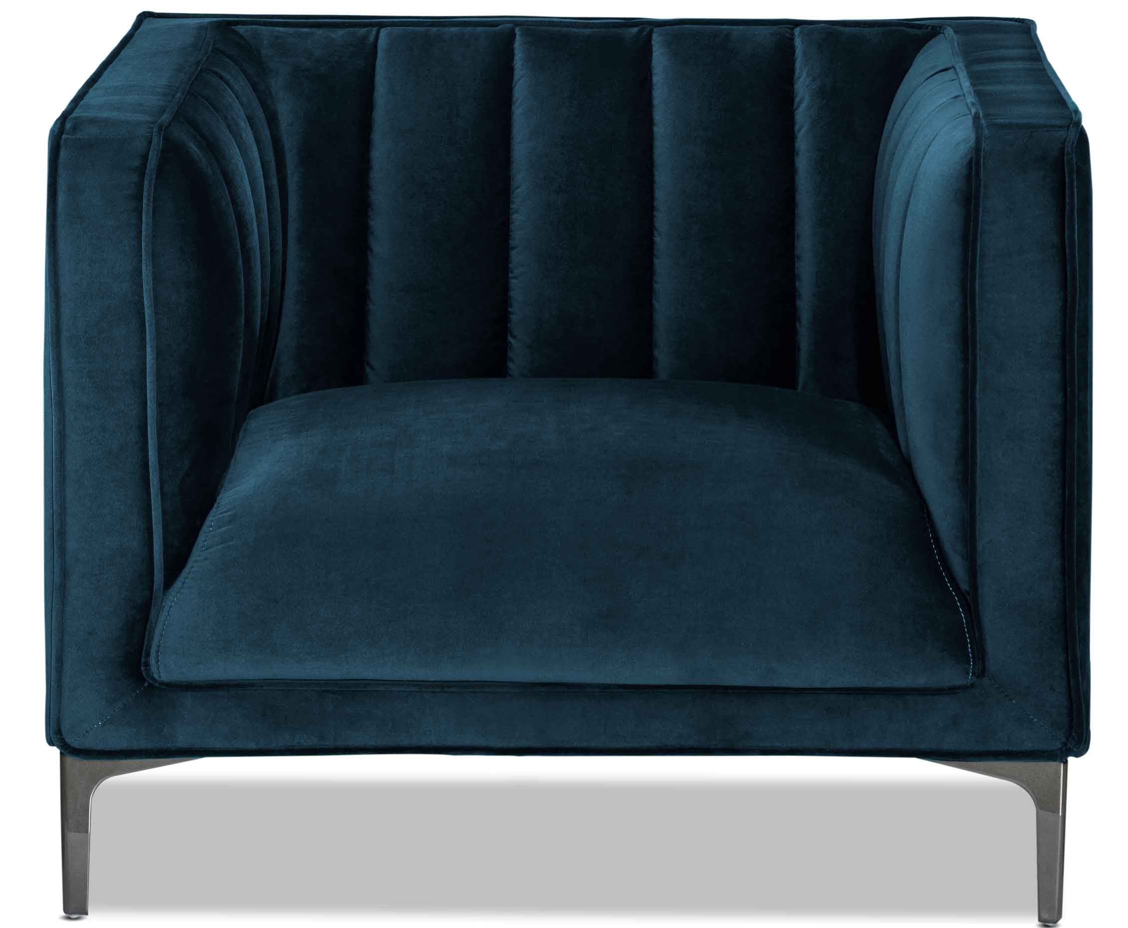 Celina Sofa, Loveseat and Chair Set - Blue