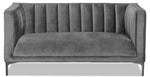 Celina Sofa and Loveseat Set - Light Grey
