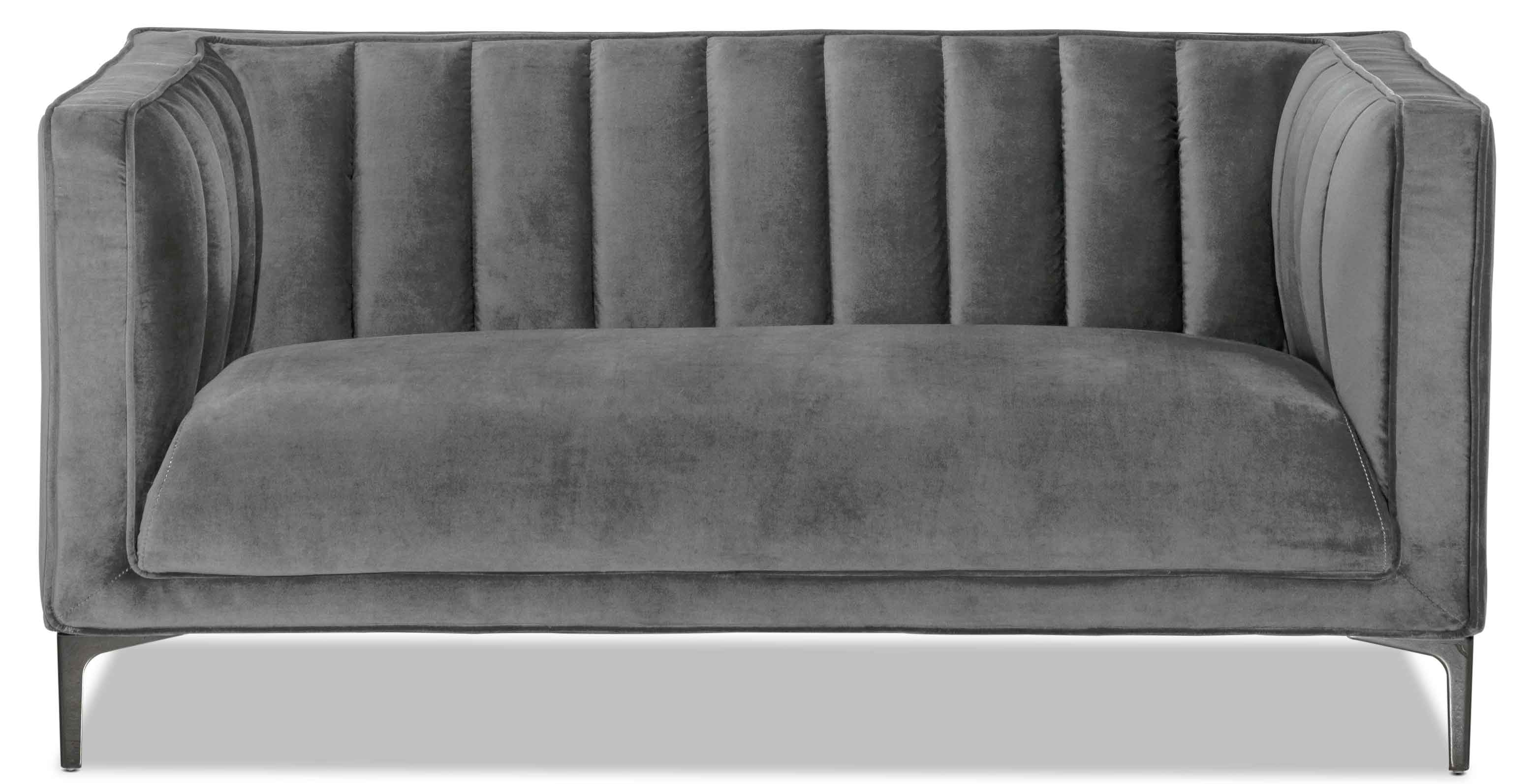 Celina Sofa and Loveseat Set - Light Grey