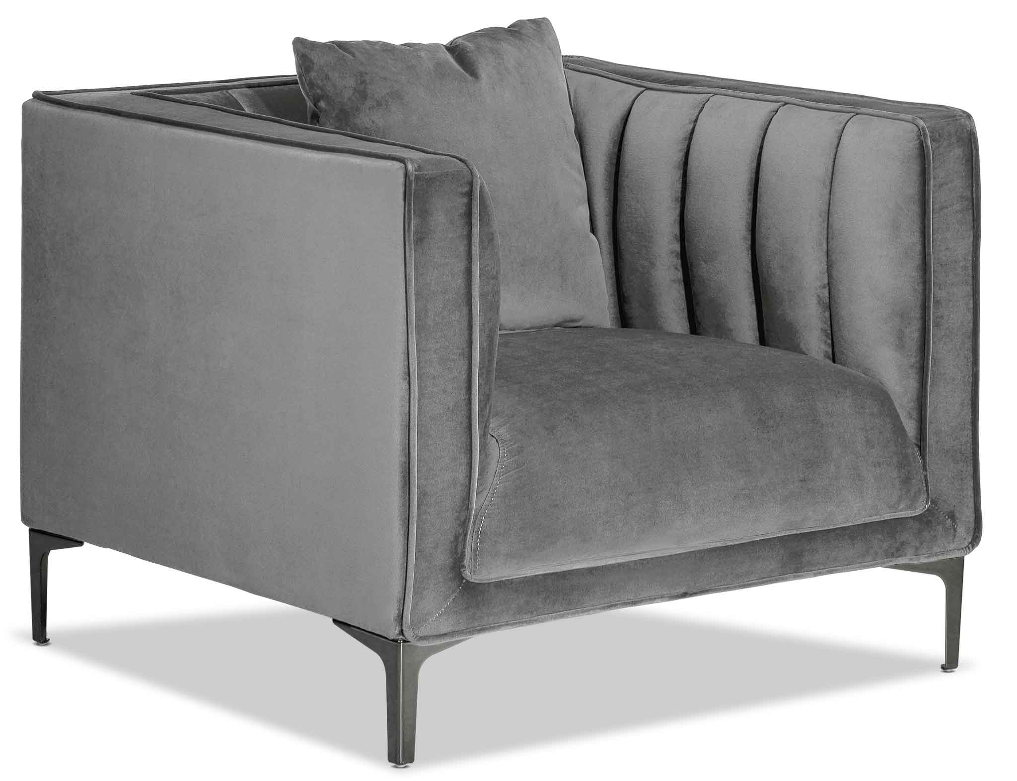 Celina Sofa, Loveseat and Chair Set - Light Grey