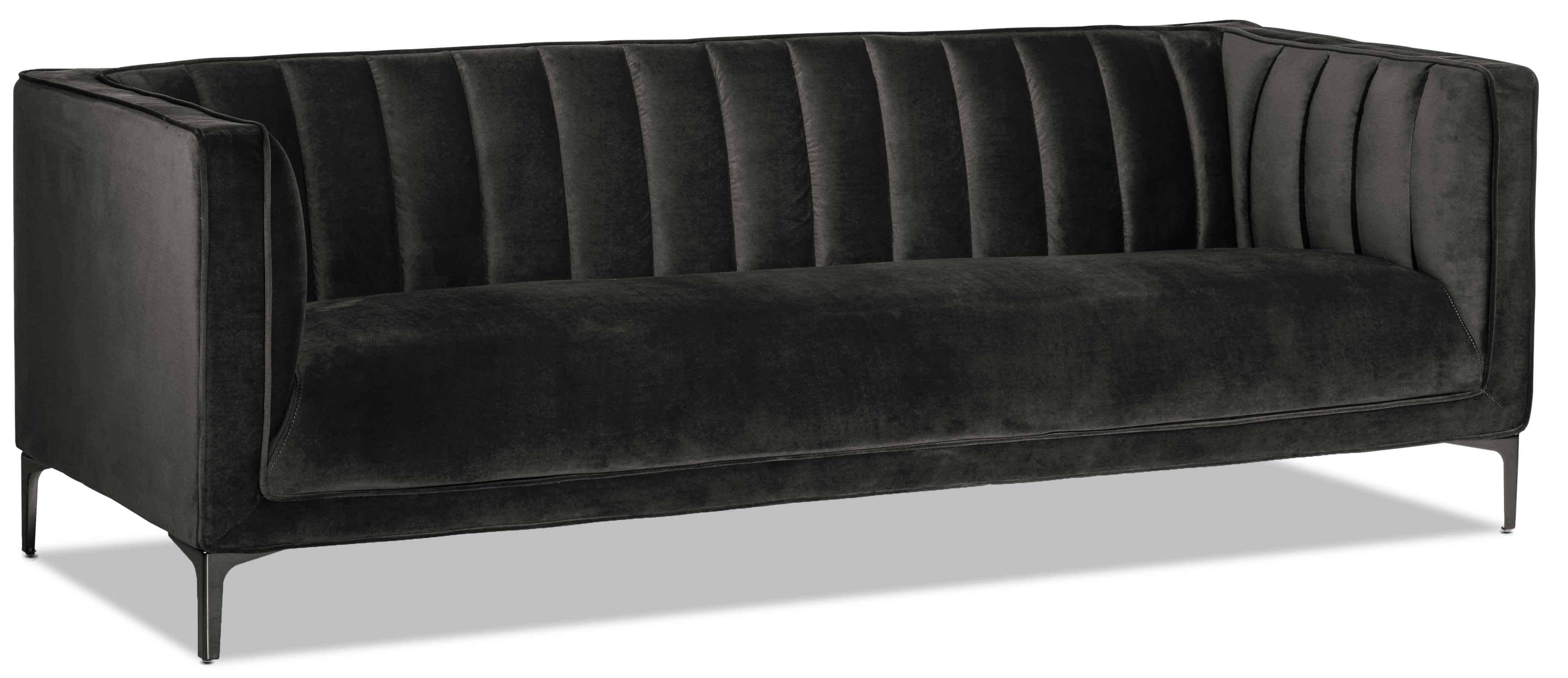 Celina Sofa, Loveseat and Chair Set - Dark Grey