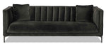 Celina Sofa and Chair Set - Dark Grey