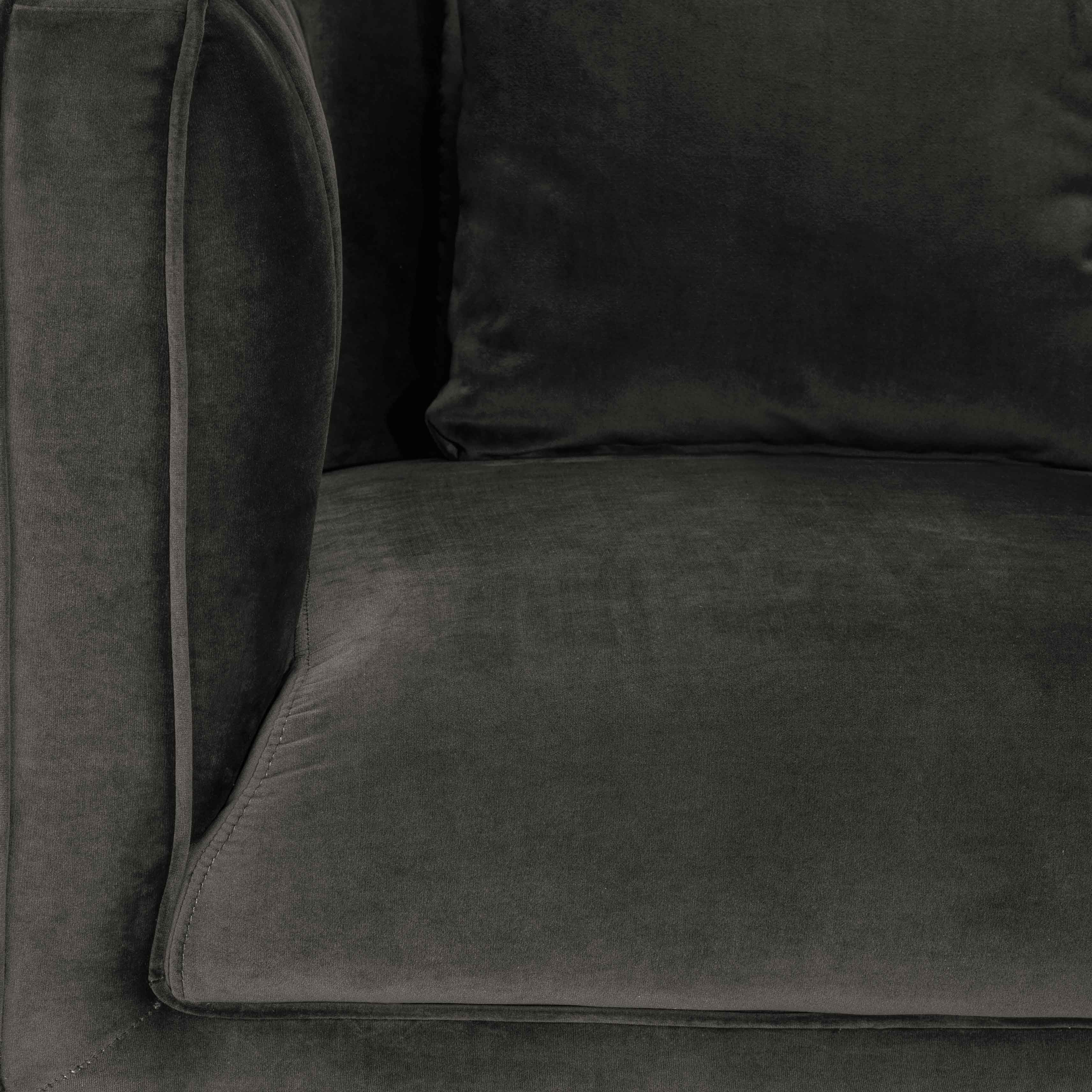 Celina Sofa and Chair Set - Dark Grey