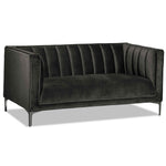 Celina Sofa and Loveseat Set - Dark Grey