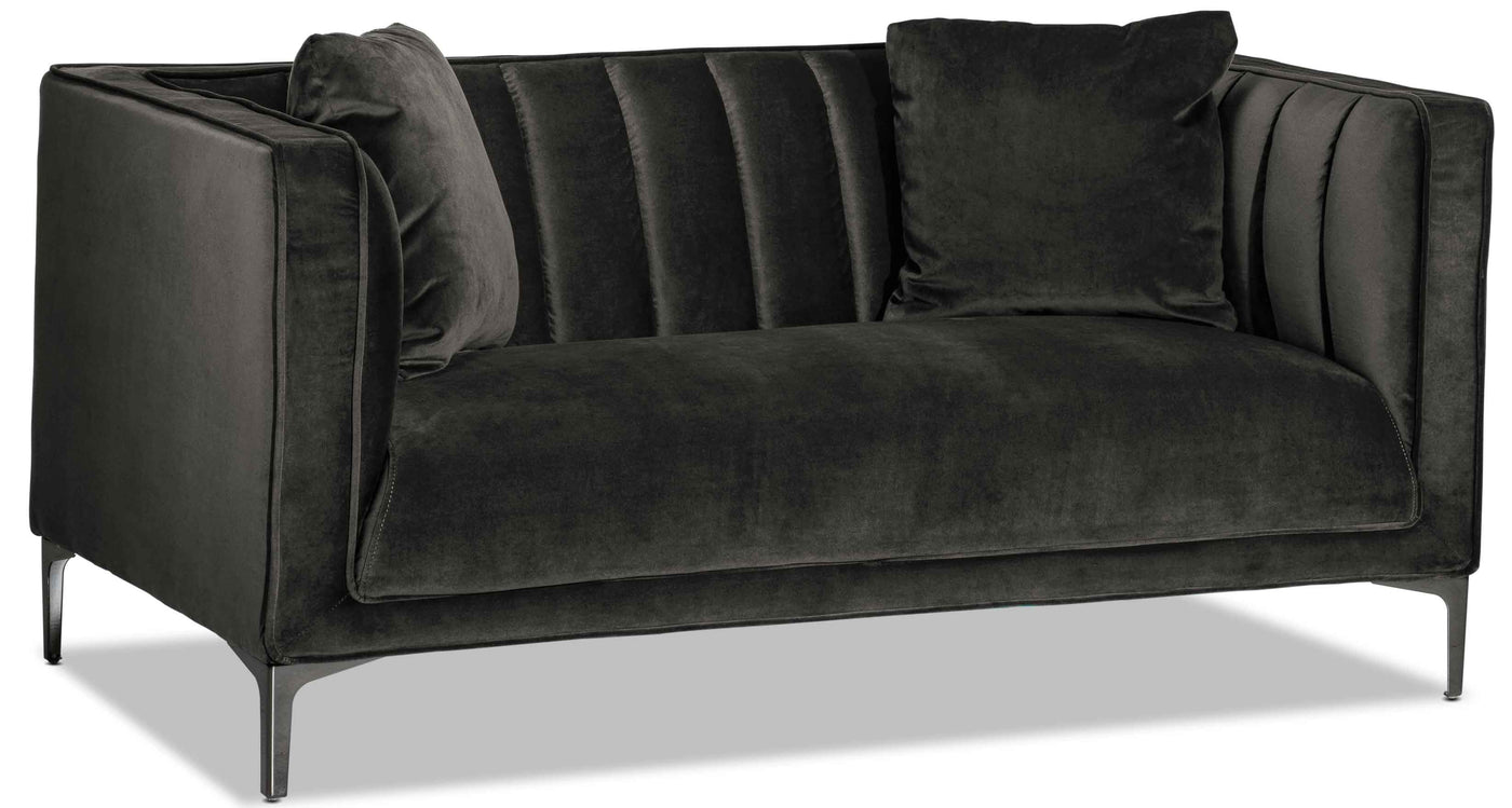 Celina Loveseat - Dark Grey