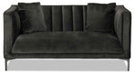 Celina Sofa and Loveseat Set - Dark Grey