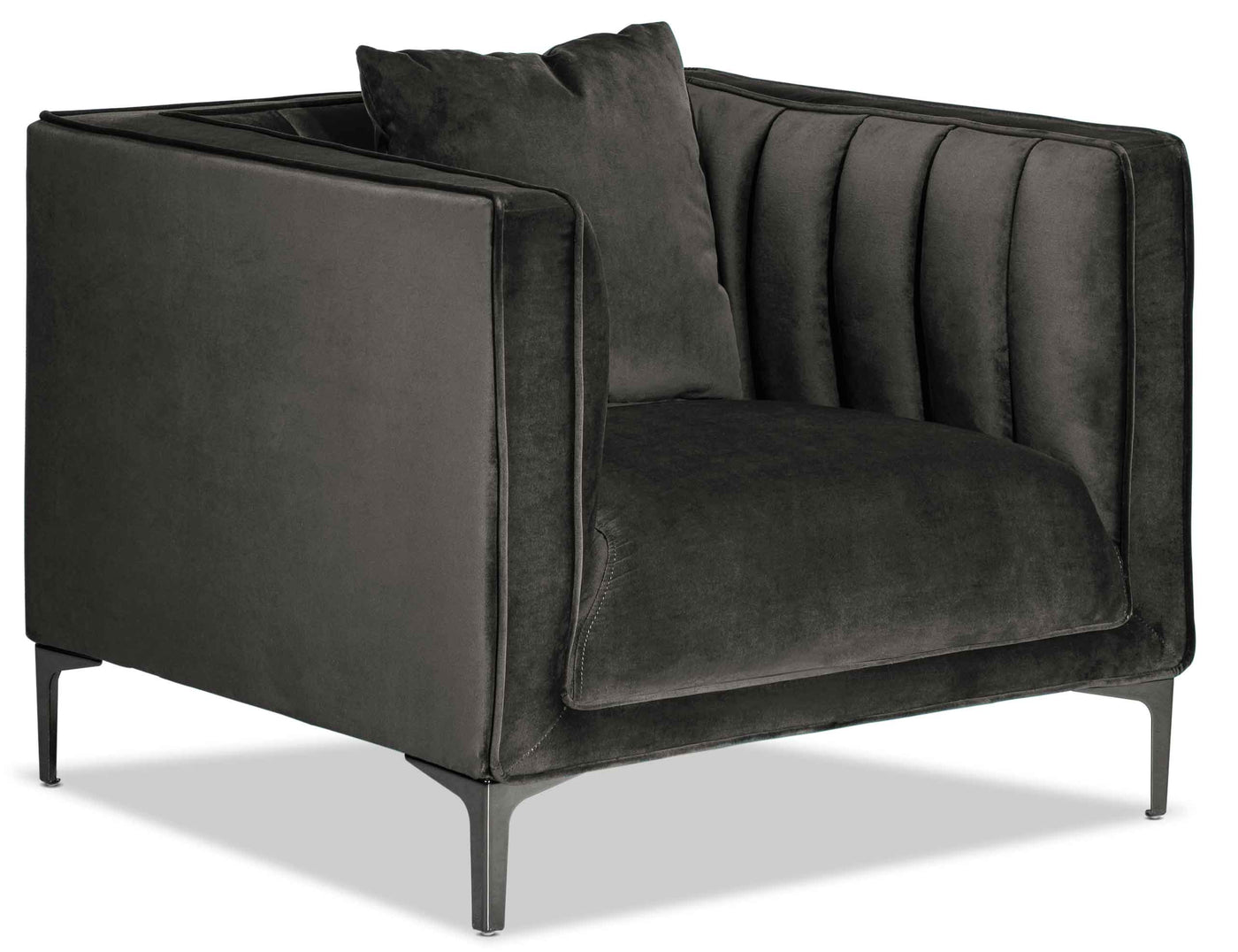 Celina Sofa, Loveseat and Chair Set - Dark Grey