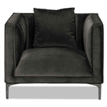 Celina Sofa, Loveseat and Chair Set - Dark Grey
