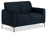 Ryan Sofa and Loveseat Set - Dark Blue