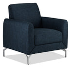 Ryan Sofa and Chair Set - Dark Blue