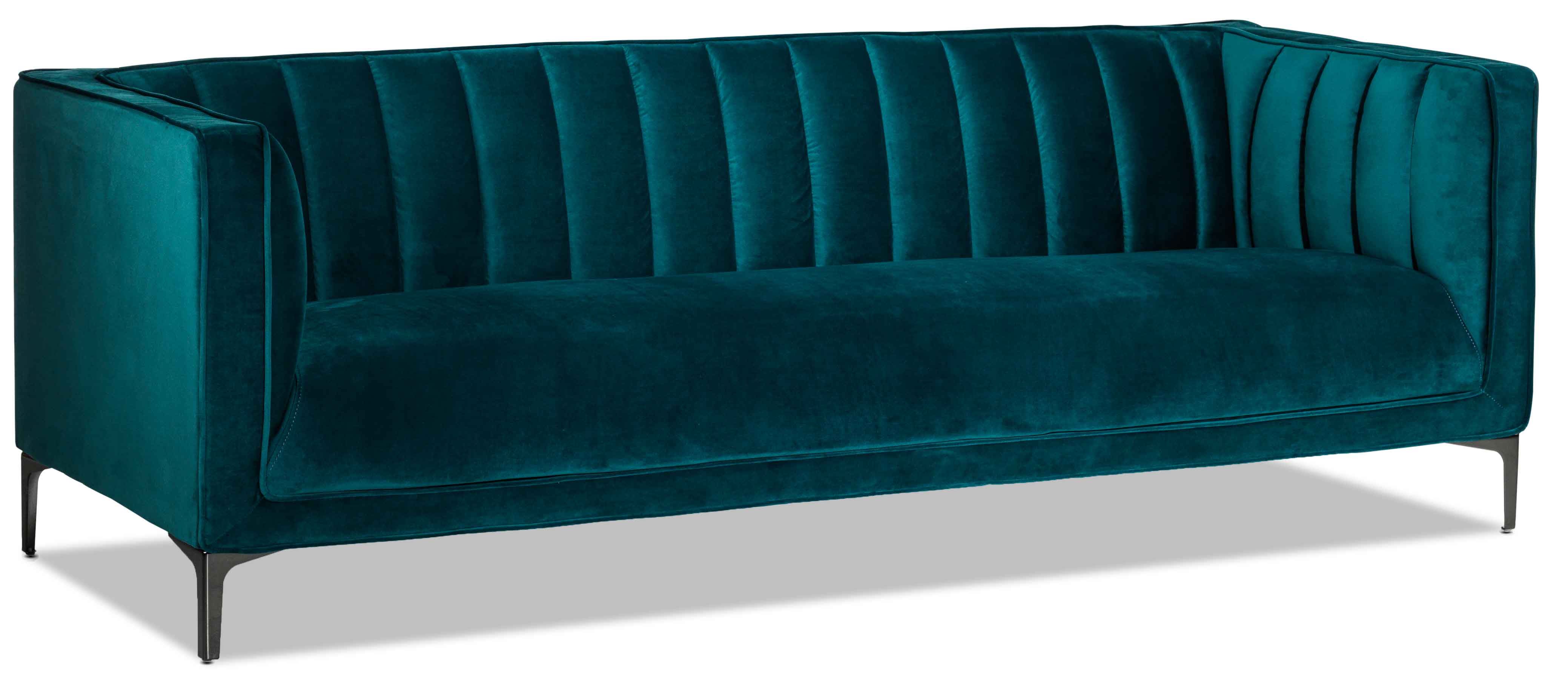 Celina Sofa and Loveseat Set - Green
