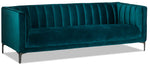 Celina Sofa, Loveseat and Chair Set - Green