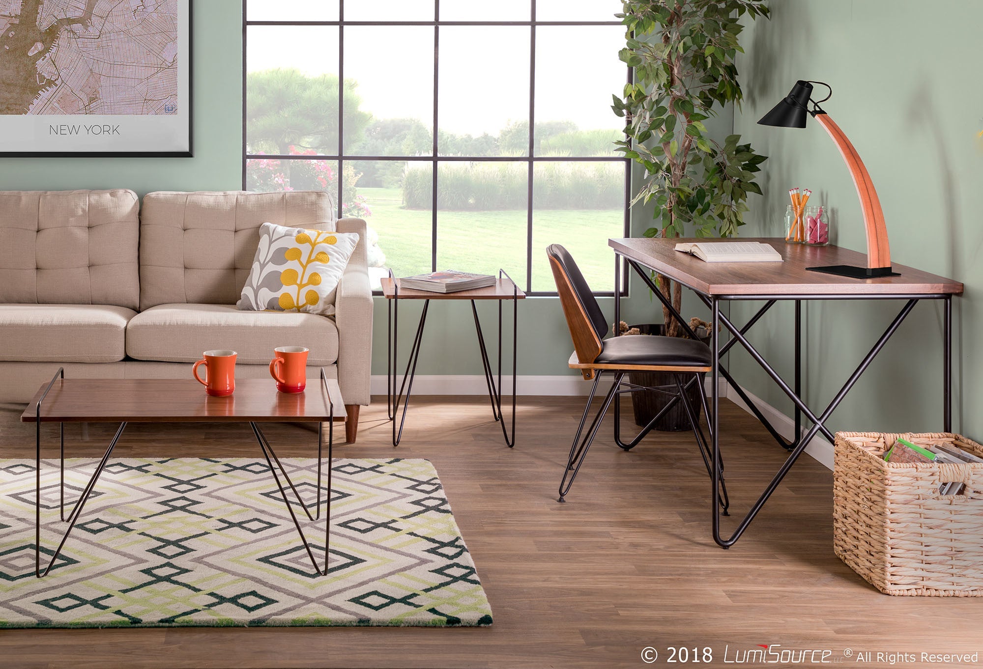 Loft End Table - Walnut