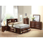 Hillary Full Platform Storage Bed - Espresso