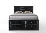 Hillary Queen Platform Storage Bed - Black