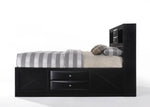 Hillary Queen Platform Storage Bed - Black