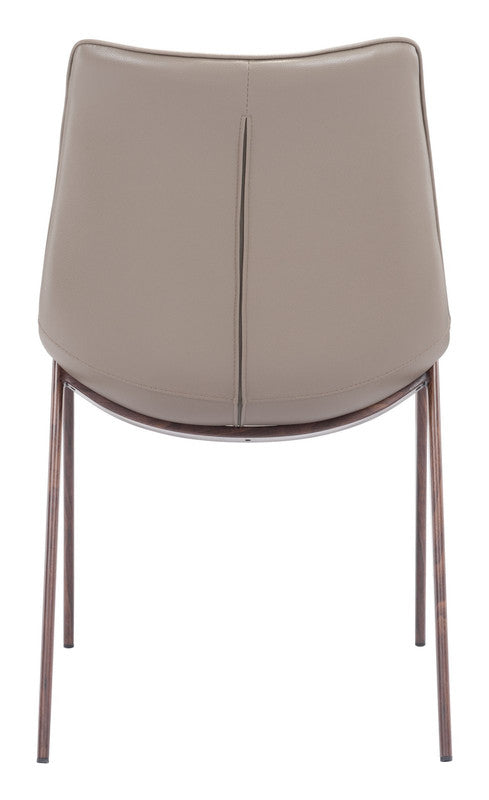 Teglberg Dining Chair - Greyish Brown/Walnut - Set of 2