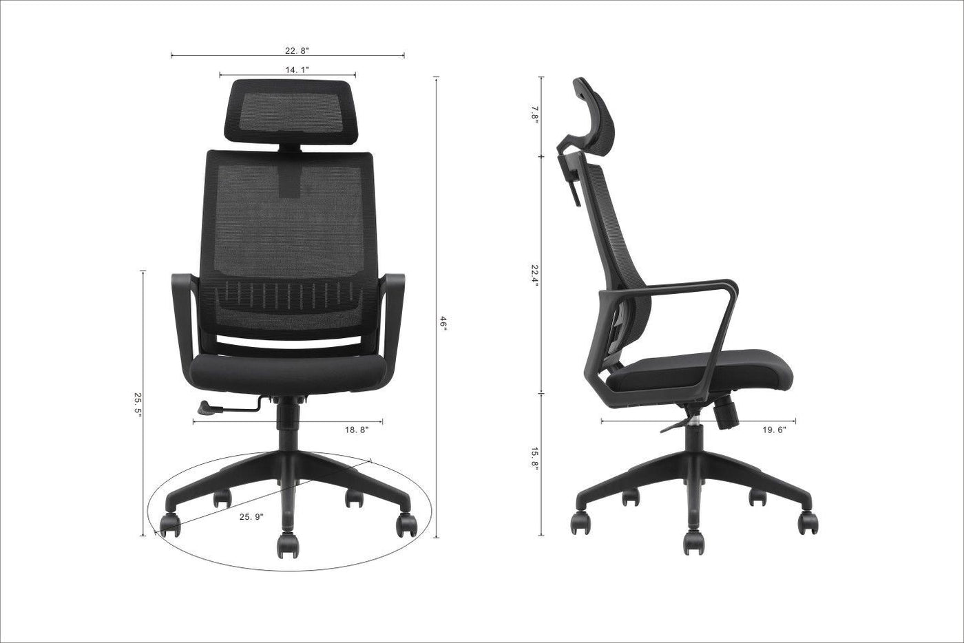 Verendrye High Back Office Chair