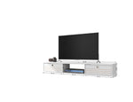 Lekedi 63" Entertainment Centre / Floating Desk – White