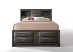 Hillary King Platform Storage Bed - Grey Oak