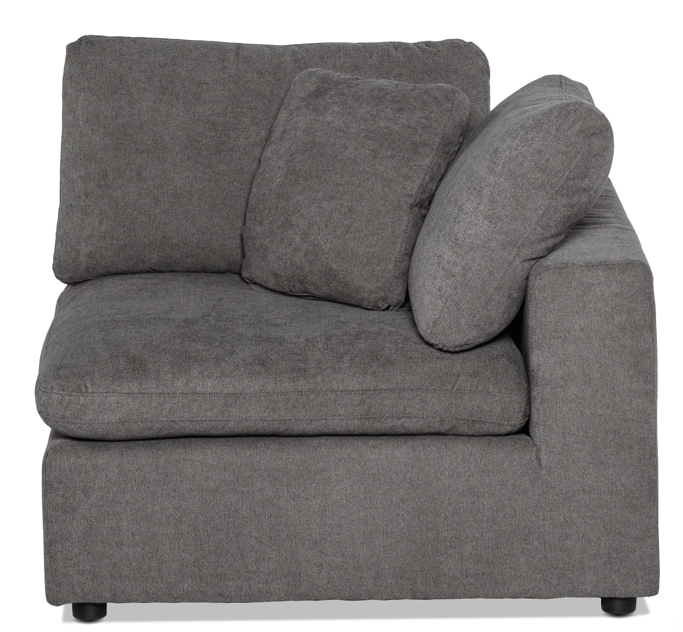 Cirrus 4-Piece Modular Sectional with Ottoman - Grey