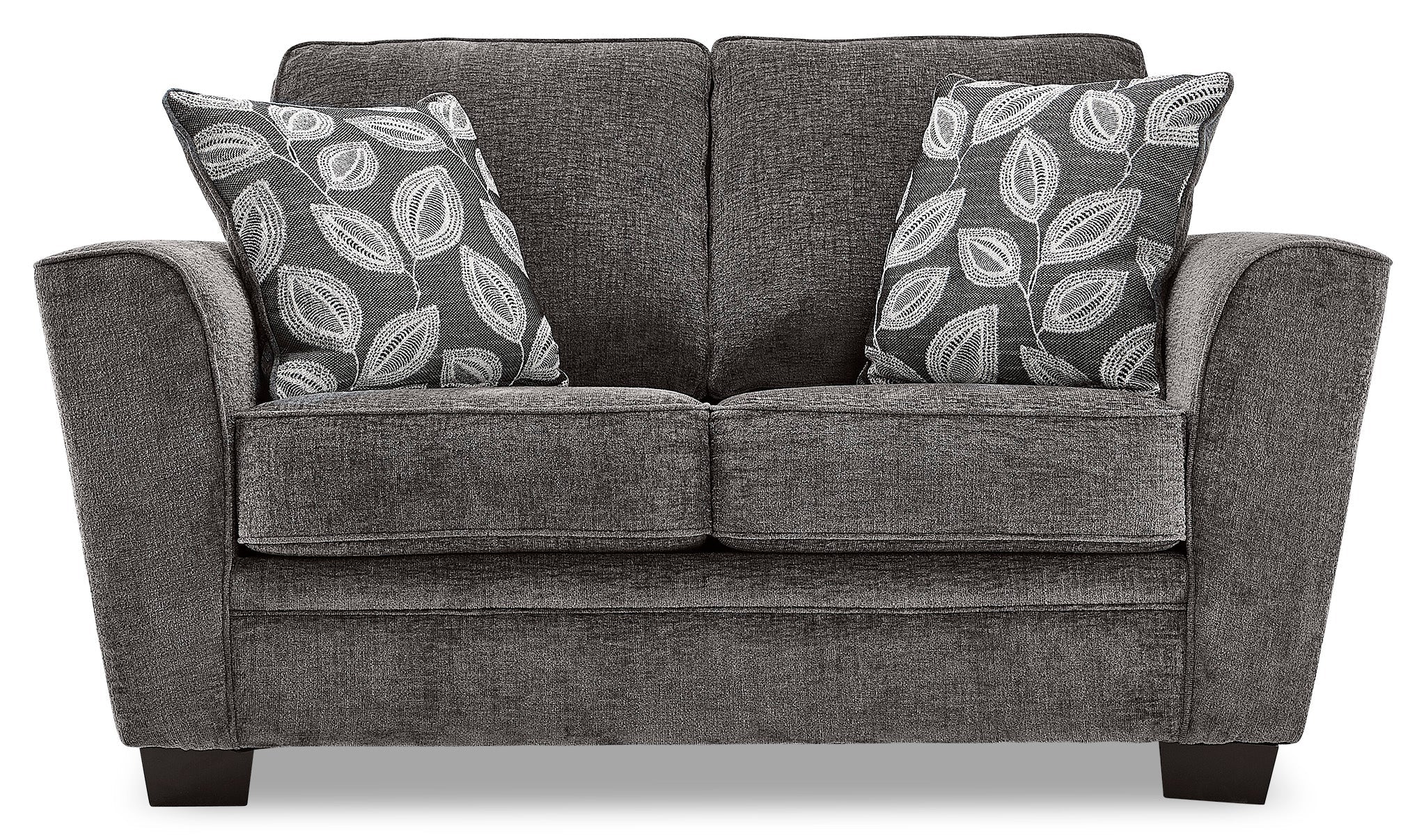 Daisy Sofa and Loveseat - Charcoal