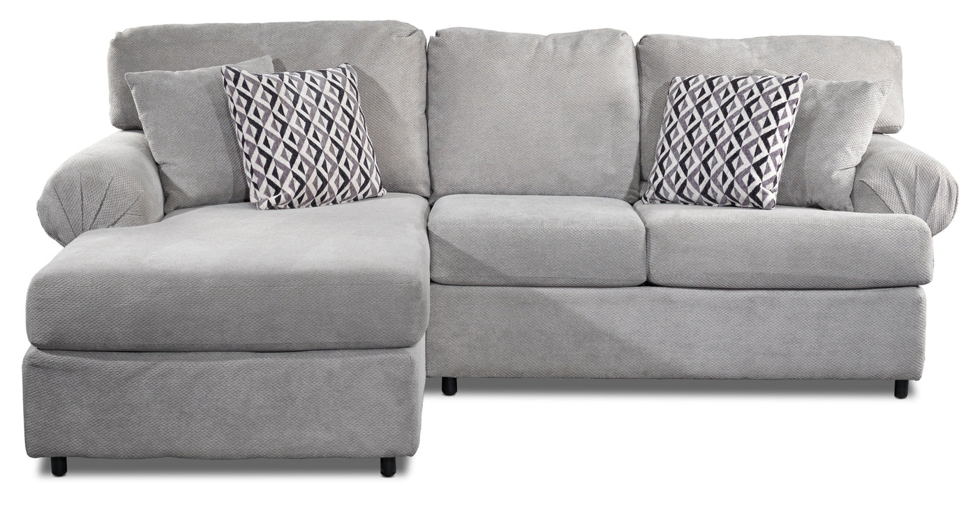 Jupiter 2-Piece Sectional with Left-Facing Chaise - Ash