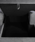 Oats 2-Piece Reclining Sectional with Storage - Grey