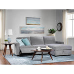 Oats 2-Piece Reclining Sectional with Storage - Grey