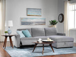 Oats 2-Piece Reclining Sectional with Storage - Grey